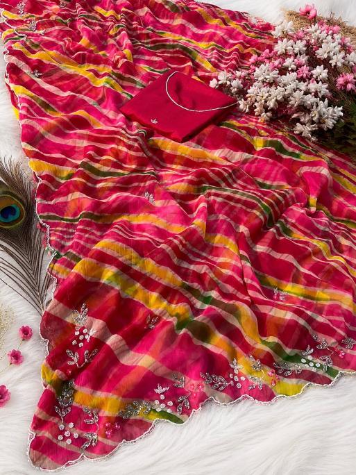 Vinayak lightweight chiffon saree wholesaler